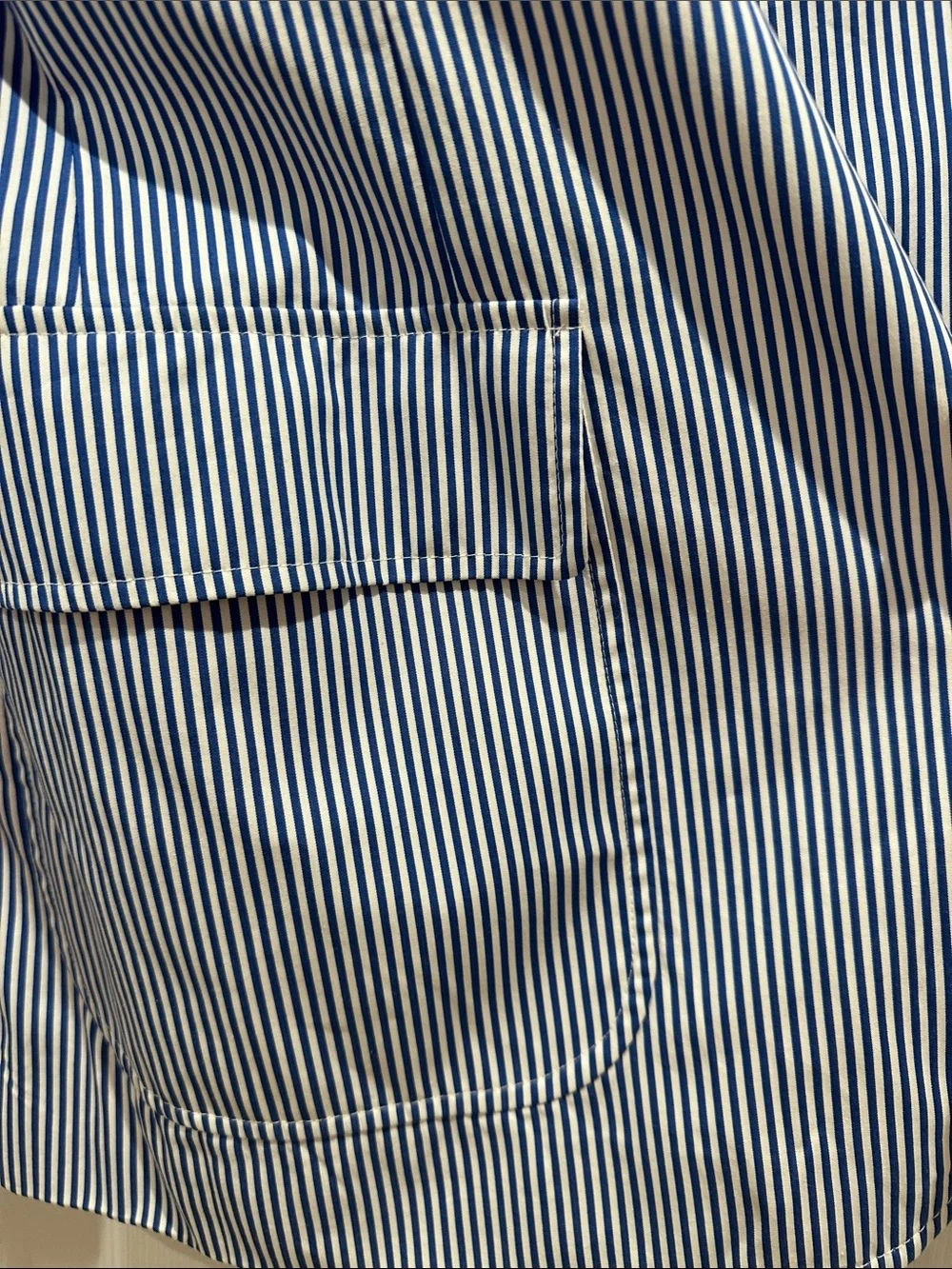Polo by Ralph Lauren Navy & White Striped Seersucker Blazer